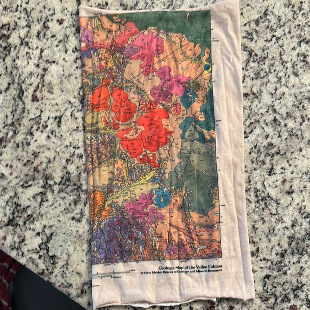 Buff Geologic Map Neck Gaiter New Mexico Valles Caldera